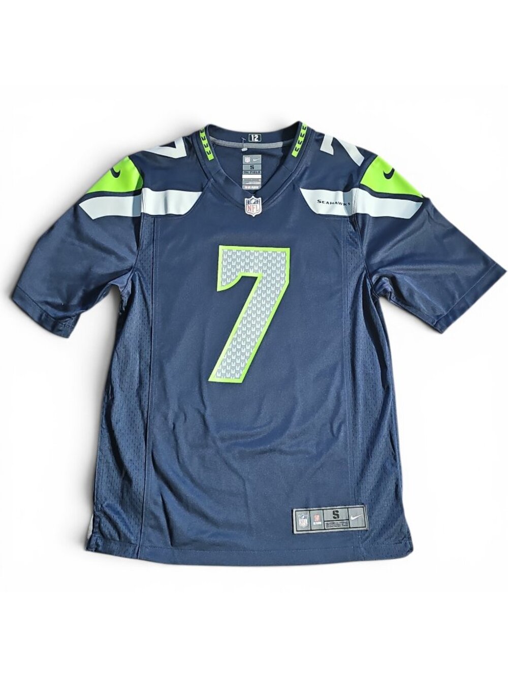 Nike Seattle Seahawks Geno Smith #7 NFL On Field Home Jersey Men’s Size S
